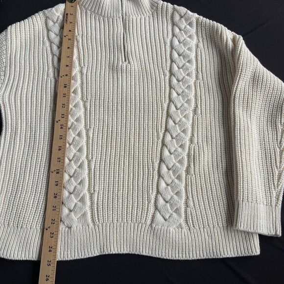 Haven Well Within Cable Knit Sweater Womens Extra Large XL Cream Chunky Winter - Picture 9 of 10